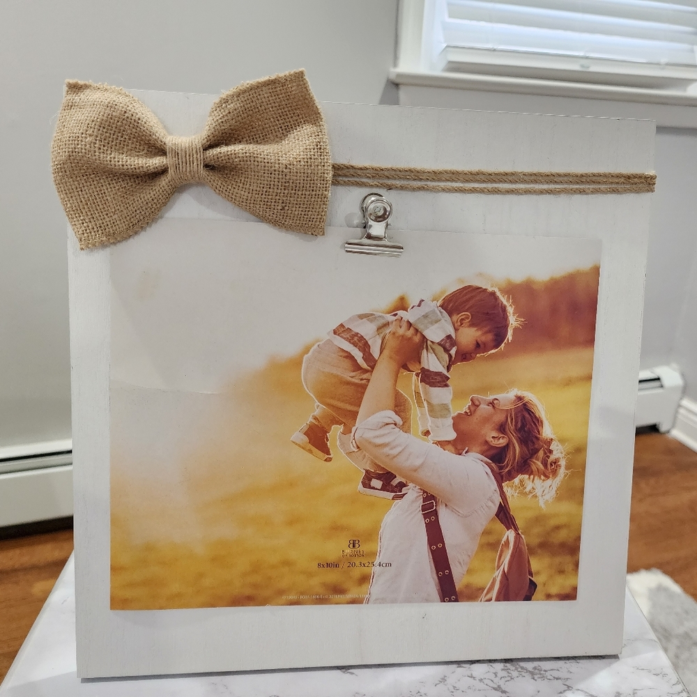 Burnes of Boston Picture Frame with Bow